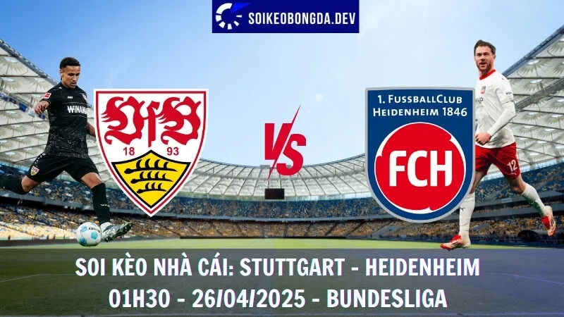 Nhận định bóng đá Stuttgart vs Heidenheim - 26/04/2025 - Bundesliga
