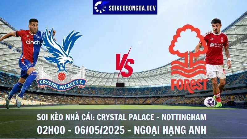 Soi Kèo Nhà Cái Crystal Palace vs Nottingham Forest - 06/05/2025 - Ngoại Hạng Anh 5 Soi Kèo Nhà Cái Crystal Palace vs Nottingham Forest - 06/05/2025 - Ngoại Hạng Anh